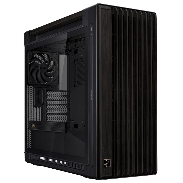 ASUS ProArt PA602 Wood Edition Midi Tower PC Case Black | Liquid Cooling Support