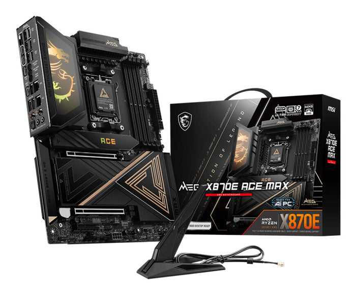 MSI MEG X870E ACE MAX ATX Motherboard | AM5 | 4x DDR5 Slots | Wi-Fi 7