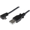 StarTech Micro-USB Charge-and-Sync Cable M/M - Right-Angle Micro-USB - 30/24 AWG - 1 m (3 ft.)
