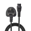 Lindy 3m UK 3 Pin to C5 Mains Cable, lead free