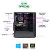 GTR Gaming PC | AMD Ryzen 5 5500 | NVIDIA RTX 3050 6GB | 16GB DDR4 RAM | 1TB NVMe SSD | 650W PSU | Windows 11 | ARGB Case | Wi-Fi