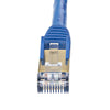 StarTech 5m CAT6a Ethernet Cable - 10 Gigabit Shielded Snagless RJ45 100W PoE Patch Cord - 10GbE STP Network Cable w/Strain Relief - Blue Fluke Tested/Wiring is UL Certified/TIA