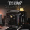 Corsair FRAME 4000D RS ARGB Midi Tower PC Case Black | Liquid Cooling Support