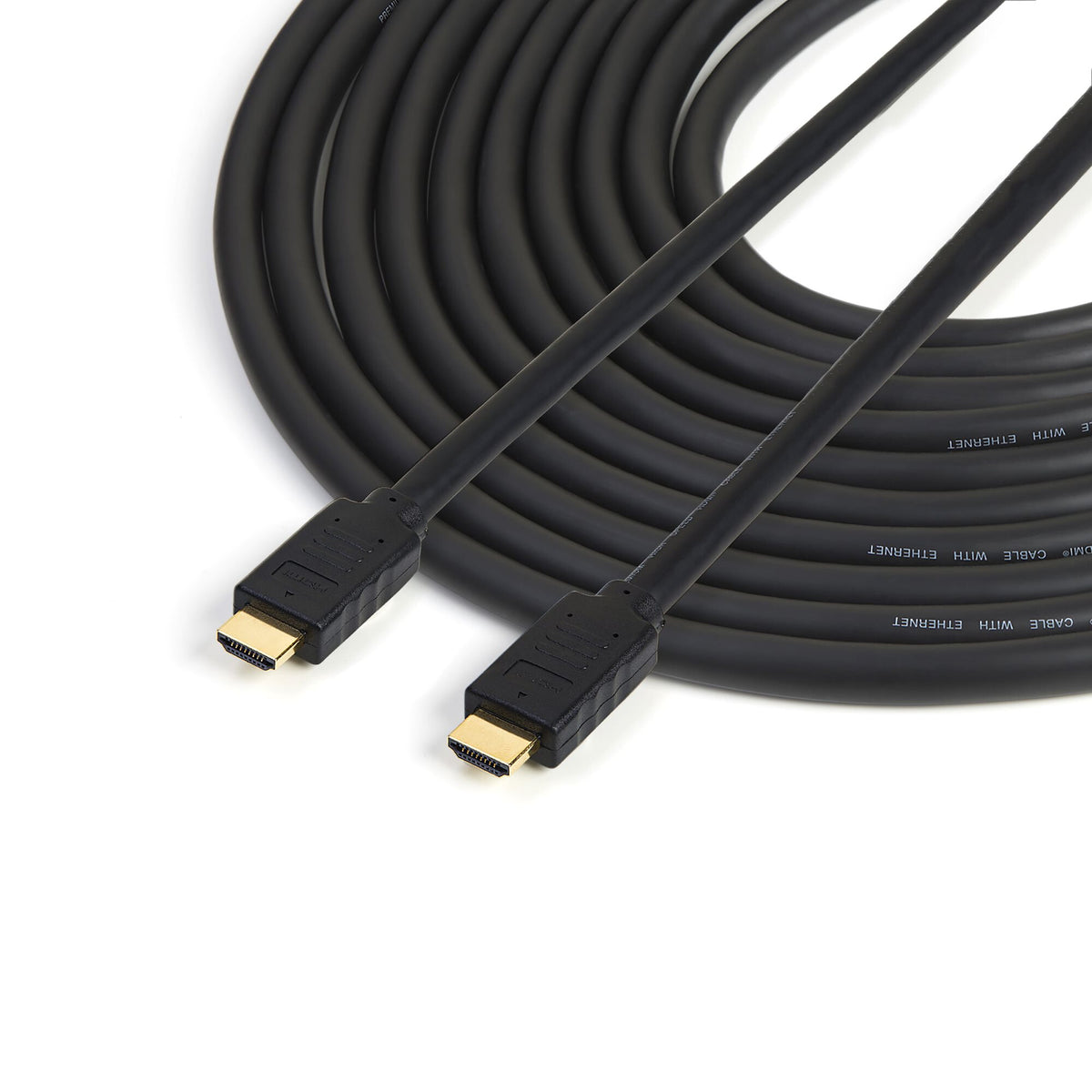 StarTech 50ft (15m) HDMI 2.0 Cable - 4K 60Hz Active HDMI Cable - CL2 Rated for In Wall Installation - Long Durable High Speed UHD HDMI Cable - HDR, 18Gbps - Male to Male Cord - Black