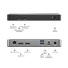 ALOGIC DUPRDX2-100 notebook dock/port replicator Wired USB 3.2 Gen 1 (3.1 Gen 1) Type-C Black, Grey