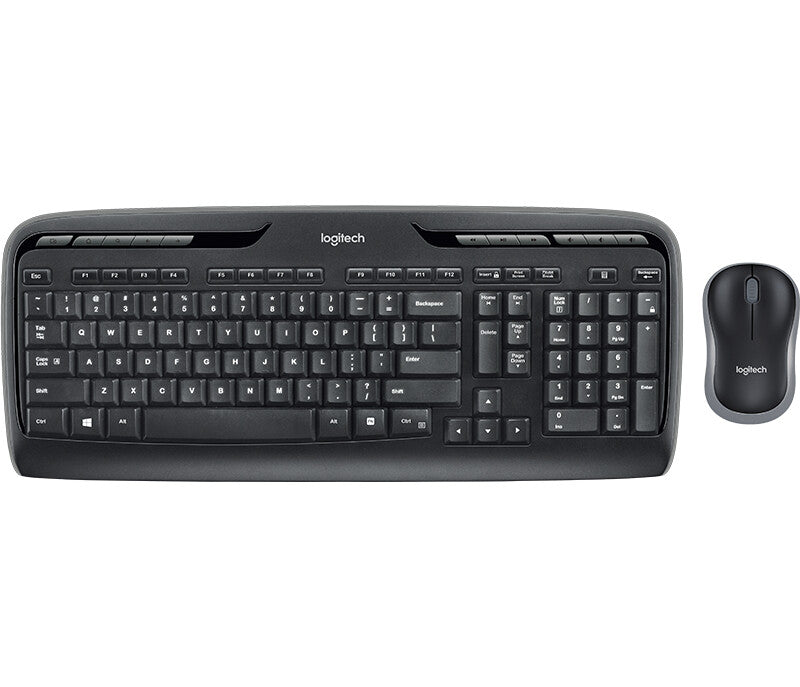 Logitech Wireless Combo MK330 Keyboard | Wireless, QWERTY, Black, Mouse Included