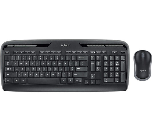 Logitech Wireless Combo MK330 Keyboard | Wireless, QWERTY, Black, Mouse Included