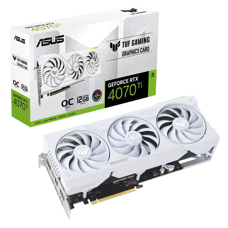 ASUS GeForce RTx 4070 Ti 12 GB GDDR6x Overclocked Graphics Card | PCIe 4.0 | 3 x DP and 2 x HDMI | Active Cooling