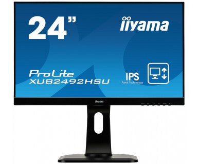 iiyama ProLite XUB2492HSU-B1 24" Full HD Monitor | 1920 x 1080 HDMI VGA DP