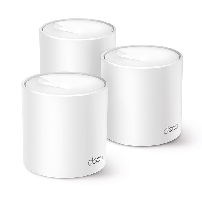 TP-LINK Whole Home Mesh Wi-Fi 6 System AX1500 Dual-band Wi-Fi 6 Mesh System | 3-Pack, White