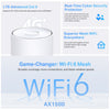 TP-LINK 4G+ Whole Home Mesh WiFi 6 Gateway AX1500 Dual-band Wi-Fi 6 Mesh System | LTE 4G, 1-Pack, White