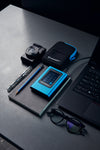 Kingston IronKey Vault Privacy 80 7.68 TB Encrypted Portable SSD | USB 3.2 Gen 1 Blue