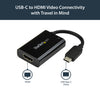 StarTech USB C to HDMI 2.0 Adapter with Power Delivery - 4K 60Hz USB Type-C to HDMI Display Video Converter - 60W PD Pass-Through Charging Port - Thunderbolt 3 Compatible - Black