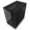 NZXT H9 All Black Midi Tower PC Case Black | Liquid Cooling Support