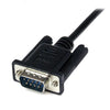 StarTech 2m Black DB9 RS232 Serial Null Modem Cable F/M