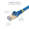 StarTech.com 1.5 m CAT6a Patch Cable - Shielded (STP) - 100% Copper Wire - Snagless Connector - Blue