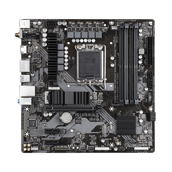 Gigabyte B760M DS3H AX DDR4 mATX Motherboard | LGA1700 | 4x DDR4 Slots | Wi-Fi 6E
