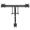 StarTech Desk Mount Dual Monitor Arm with USB & Audio - Slim Full Motion Adjustable Dual Monitor VESA Mount for up to 32" Displays - Ergonomic Articulating - C-Clamp/Grommet