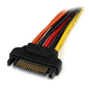 StarTech 6in Latching SATA Power Y Splitter Cable Adapter - M/F