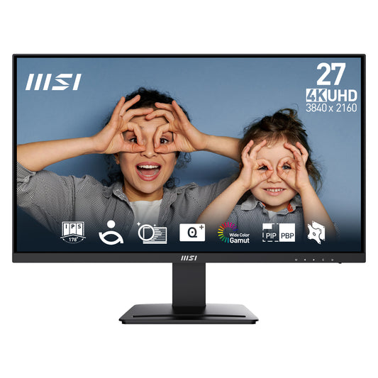 MSI Pro Pro MP273U 27" 4K Ultra HD Monitor | 3840 x 2160 60Hz 1ms HDMI DP