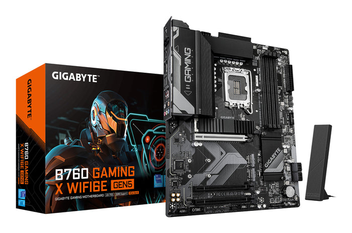Gigabyte B760 GAMING X WIFI6E GEN5 ATX Motherboard | LGA1700 | 4x DDR5 Slots | Wi-Fi 6E