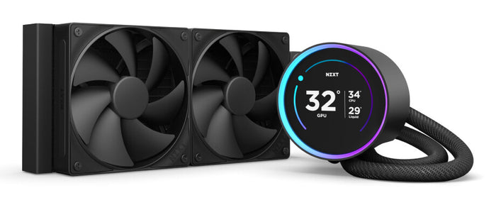 NZXT Kraken Elite 240 AIO Liquid Cooler | 240mm 2800 RPM 73.47 CFM PWM Black