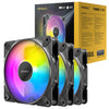 Antec TQ 12025 ARGB_3PK Case Fan | 1-Pack 120mm 64.02 CFM RGB Fluid Dynamic Bearing (FDB) Black