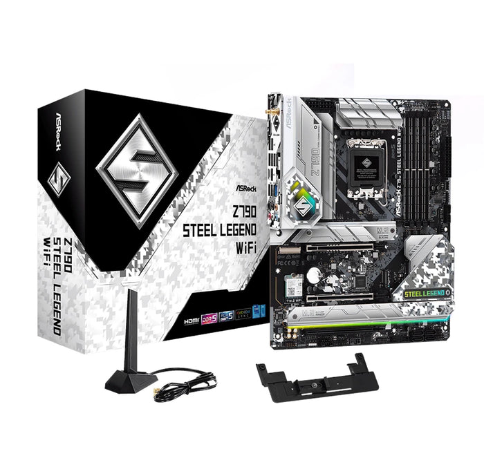 Asrock Z790 Steel Legend WiFi ATX Motherboard | LGA1700 | 4x DDR5 Slots | Wi-Fi 6E