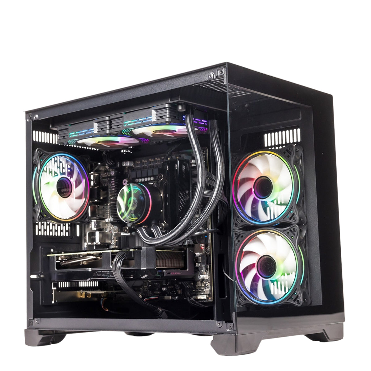 GTR Gaming PC | AMD Ryzen 7 5700X | RX 9070 XT 16GB GDDR6 | 32GB DDR4 3600MHz | 1TB NVMe SSD | 750W 80+ Bronze PSU | Wi-Fi | Windows 11 Home | ARGB Case