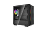 DeepCool CC360 ARGB Mini Tower PC Case Black | Liquid Cooling Support