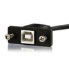 StarTech 3 ft Panel Mount USB Cable B to B - F/M