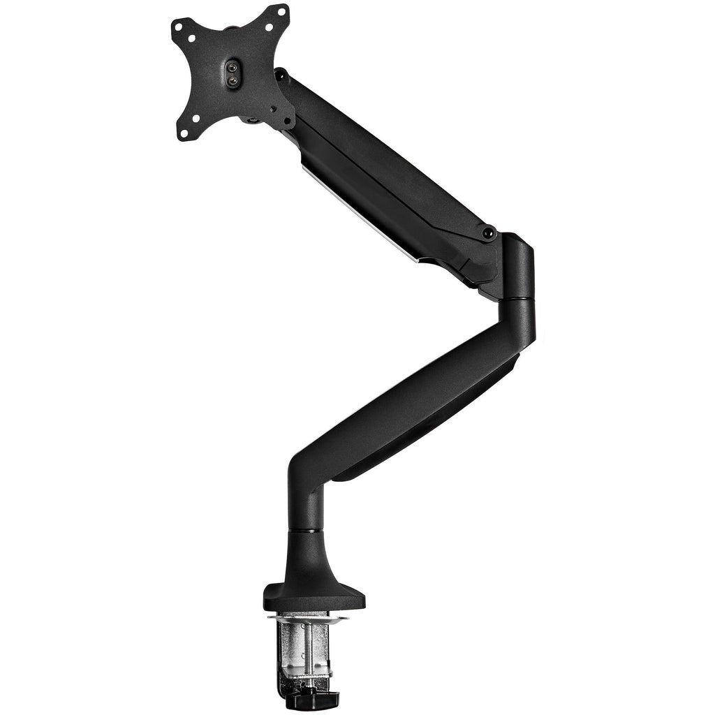 .com Desk Mount Monitor Arm Heavy Duty Ergonomic VESA Monitor Arm Single Display Full Motion Height Adjustable Articulating Aluminum C Clamp Grommet
