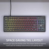 Corsair K55 CORE TKL RGB keyboard Gaming USB QWERTY UK English Black