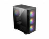 MSI MAG FORGE M100R ARGB Midi Tower PC Case Black, Transparent