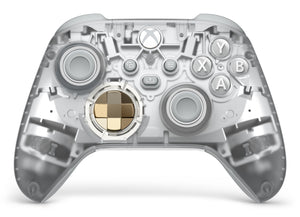Microsoft Ghost Cipher Gold, Light grey, Transparent Bluetooth/USB Gamepad Analogue / Digital Android, PC, Xbox One, Xbox Series S, Xbox Series X, iOS