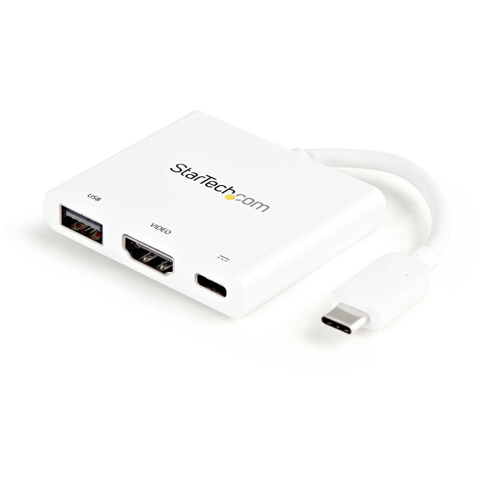 StarTech USB-C Multiport Adapter with HDMI - USB 3.0 Port - 60W PD - White