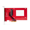 StarTech.com U.3 to PCIe Adapter Card, PCIe 4.0 x4 Adapter For 2.5" U.3 NVMe SSDs, SFF-TA-1001 PCI Express Add-in Card for Desktops/Servers, TAA Compliant - OS Independent