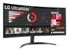 LG 34WR50QK-B 34" Wide Quad HD Curved Monitor | 3440 x 1440 100Hz HDMI DP