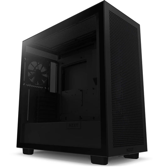 NZXT H7 Flow Midi Tower PC Case Black | Liquid Cooling Support