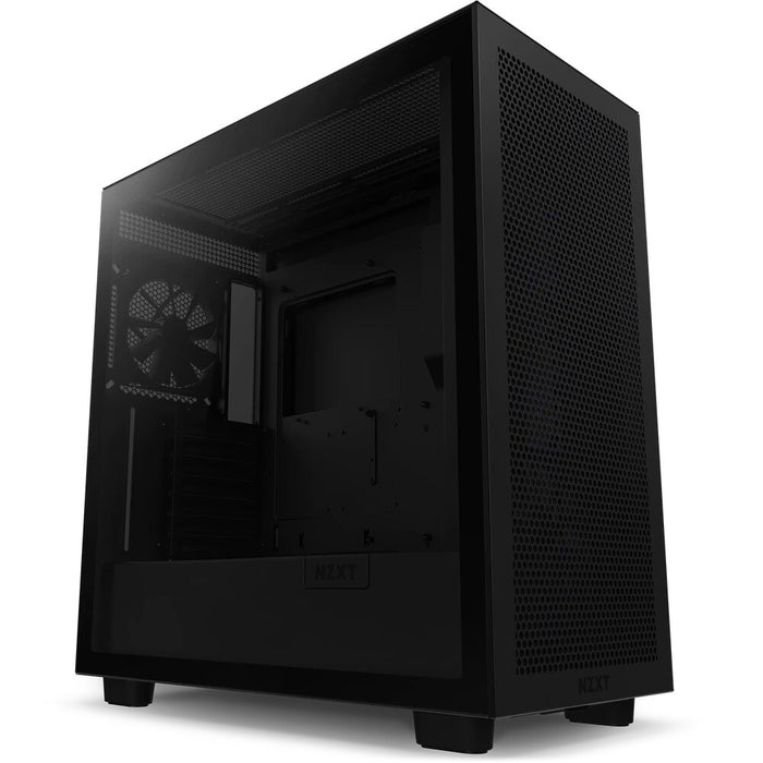 NZXT H7 Flow Midi Tower PC Case Black | Liquid Cooling Support