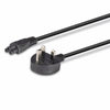 Lindy 3m UK 3 Pin to C5 Mains Cable, lead free