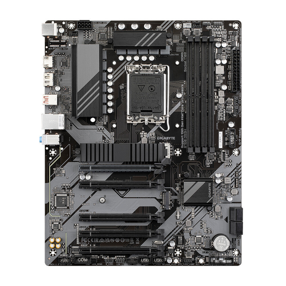 Gigabyte B760 DS3H ATX Intel Motherboard | LGA1700 Socket - 4 x DDR5 Memory Slots