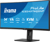 iiyama ProLite XCB3497WQSNP-B1 34" UltraWide Quad HD Curved Monitor | 3440 x 1440 120Hz USB-C HDMI DP