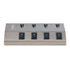 StarTech 4-Port Self-Powered USB-C Hub with Individual On/Off Switches, USB 3.0 5Gbps Expansion Hub w/Power Supply, Desktop/Laptop USB-C to USB-A Hub, USB Type C Hub w/BC 1.2