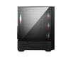 MSI MAG FORGE 112R ARGB Midi Tower PC Case Black, Transparent