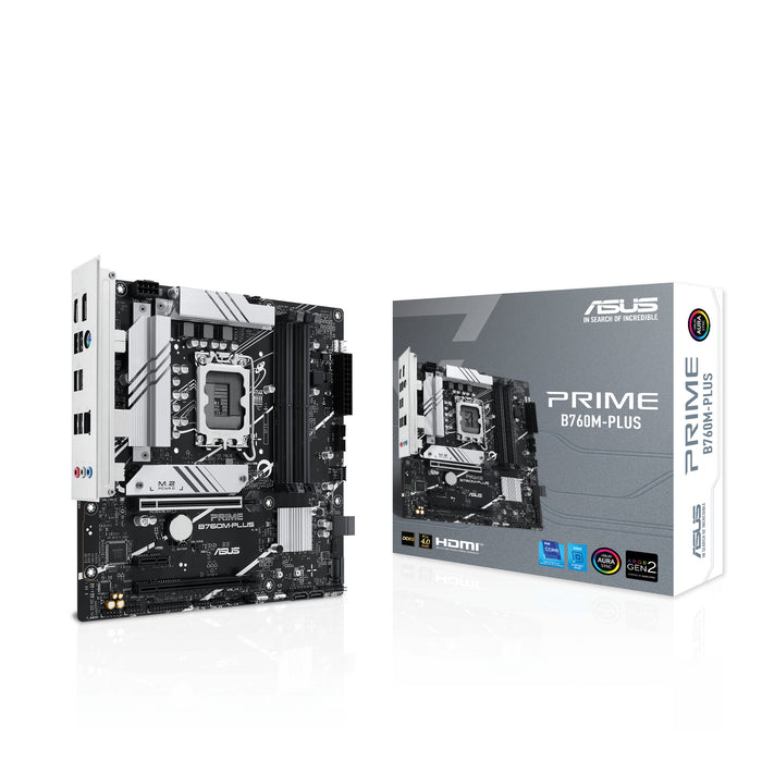 ASUS PRIME B760M-PLUS mATX Motherboard | LGA1700 | 4x DDR5 Slots