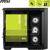 MSI MAG PANO 100R PZ ARGB Midi Tower PC Case Black | Liquid Cooling Support