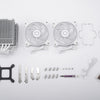 Cooler Master 622 Halo White CPU Cooler | 120mm 2050 RPM 51.88 CFM PWM RGB Rifle bearing White