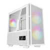 DeepCool R-CH360-WHAPE3D-G-1 ARGB Micro Tower PC Case White | Liquid Cooling Support