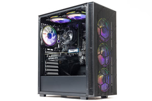 GTR Interceptor Gaming PC | AMD Ryzen 5500 | NVIDIA RTX 3050 6GB GDDR6 | 16GB DDR4 3200MHz RAM | 1TB NVMe SSD | 650W PSU | Windows 11 Home | ARGB Case | WiFi- Prebuilt Gaming Desktop | Custom Gaming PC